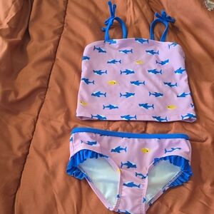 Nickelodeon Pink and Blue Shark Print Bikini